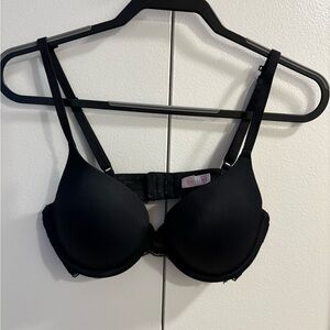 SO Black 34D Push Up Bra with Lace Backing
